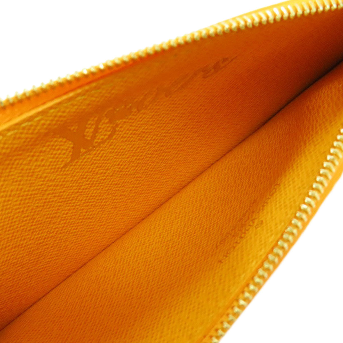 LOUIS VUITTON Coin case M12660 Monogram Heritage Canvas yellow Coin card holder Women Used Authentic