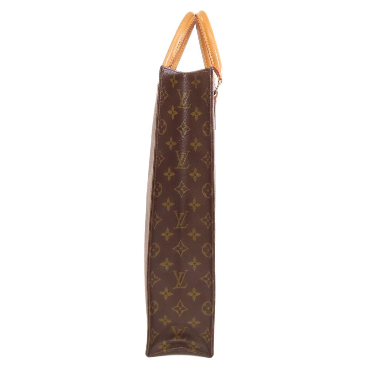 LOUIS VUITTON Handbag M51140 Monogram canvas Brown Sac Plat Women Used Authentic