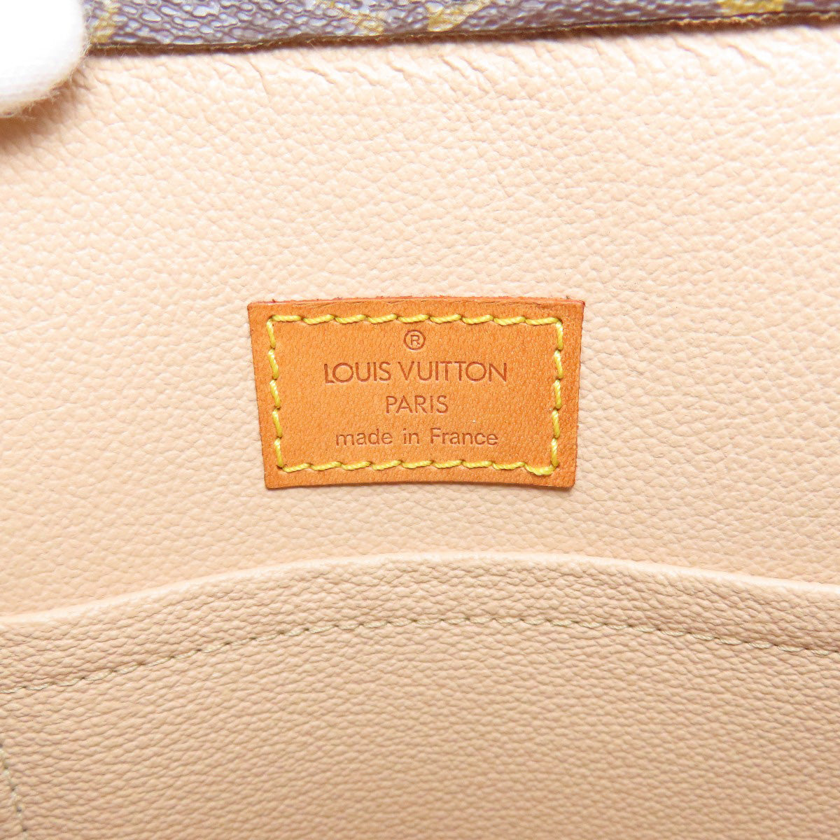 LOUIS VUITTON Handbag M51140 Monogram canvas Brown Sac Plat Women Used Authentic