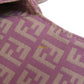 FENDI Shoulder Bag canvas purple Zucca Pattern