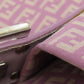 FENDI Shoulder Bag canvas purple Zucca Pattern
