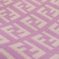 FENDI Shoulder Bag canvas purple Zucca Pattern