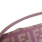 FENDI Shoulder Bag canvas purple Zucca Pattern