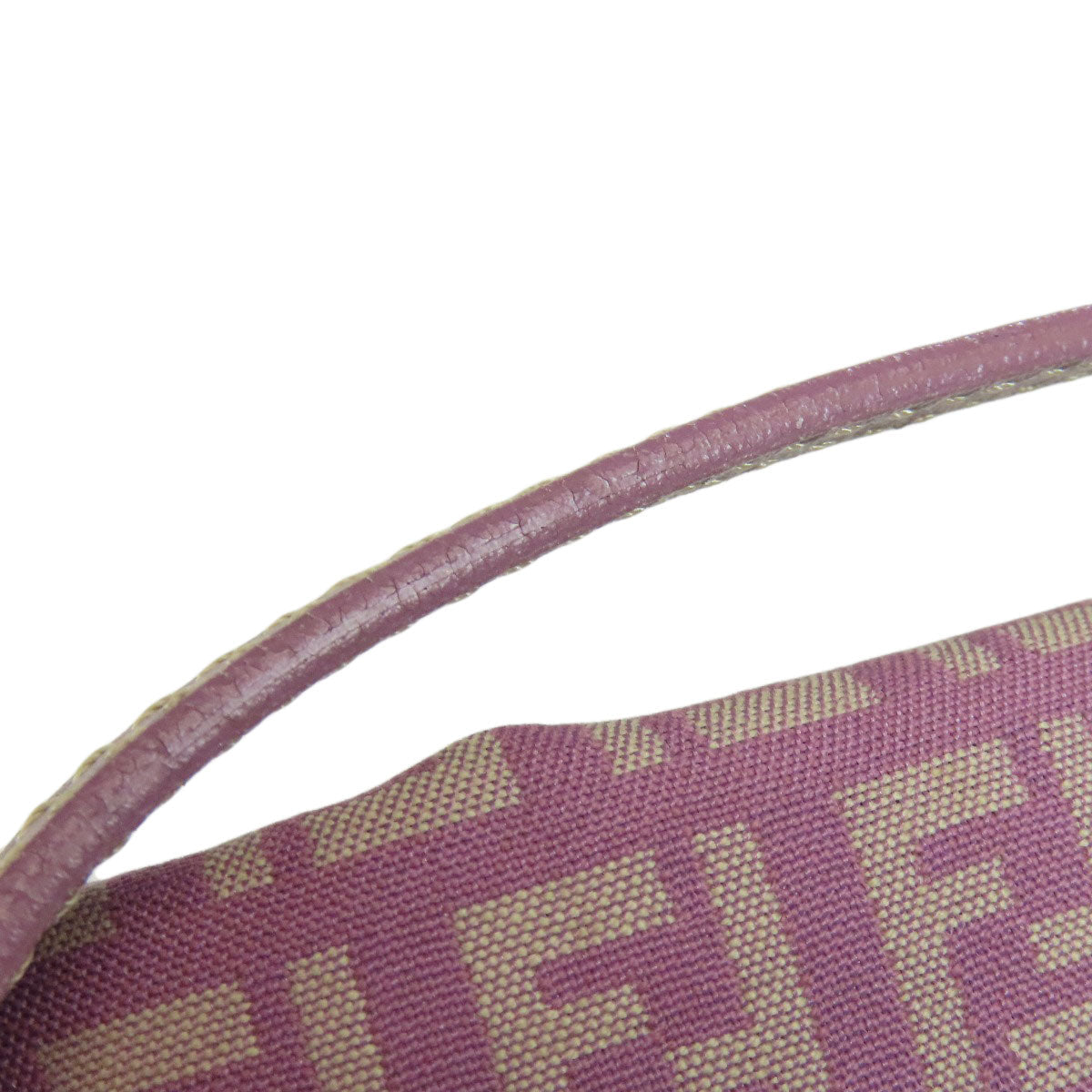 FENDI Shoulder Bag canvas purple Zucca Pattern