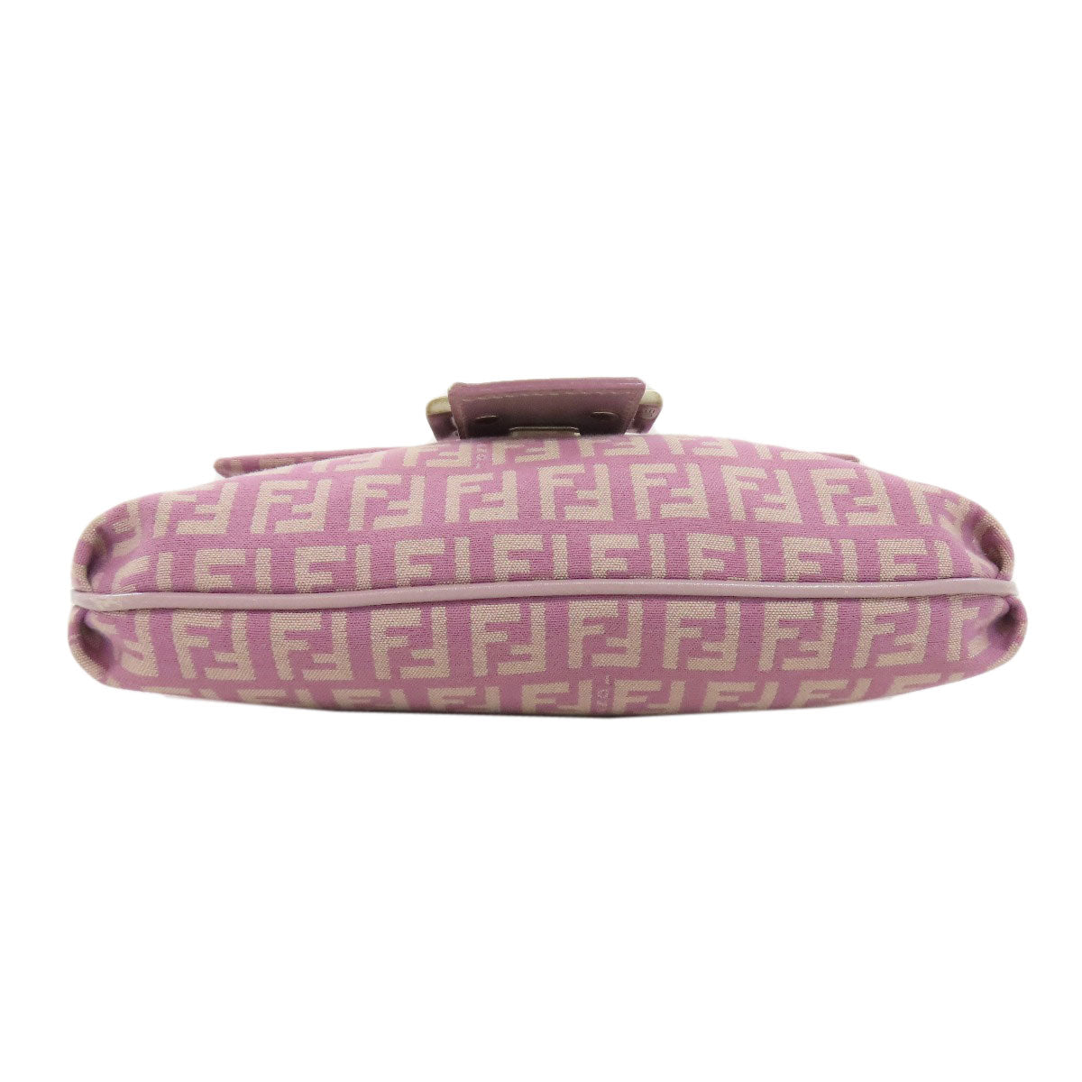 FENDI Shoulder Bag canvas purple Zucca Pattern