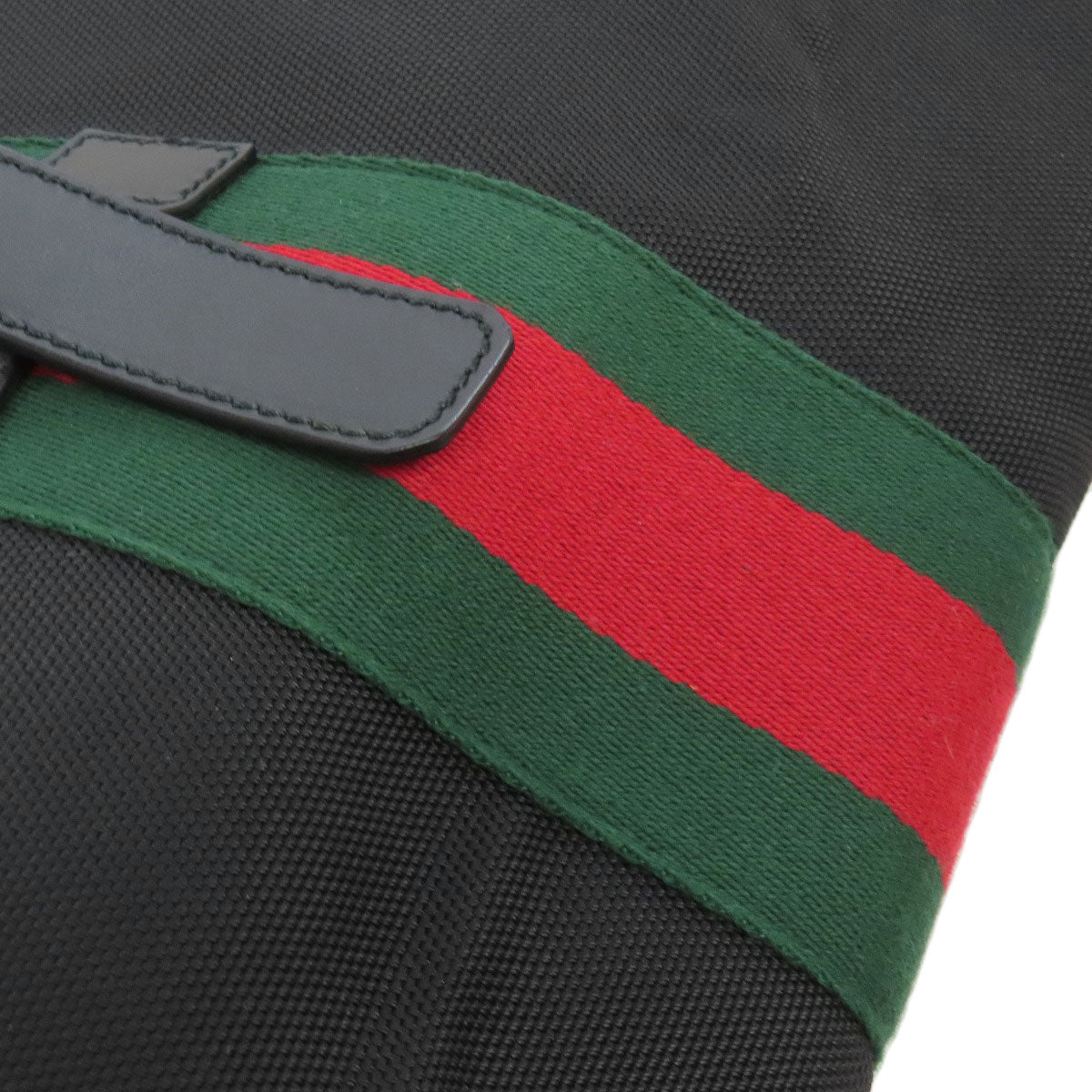 GUCCI Backpack 337075 canvas black Sherry line