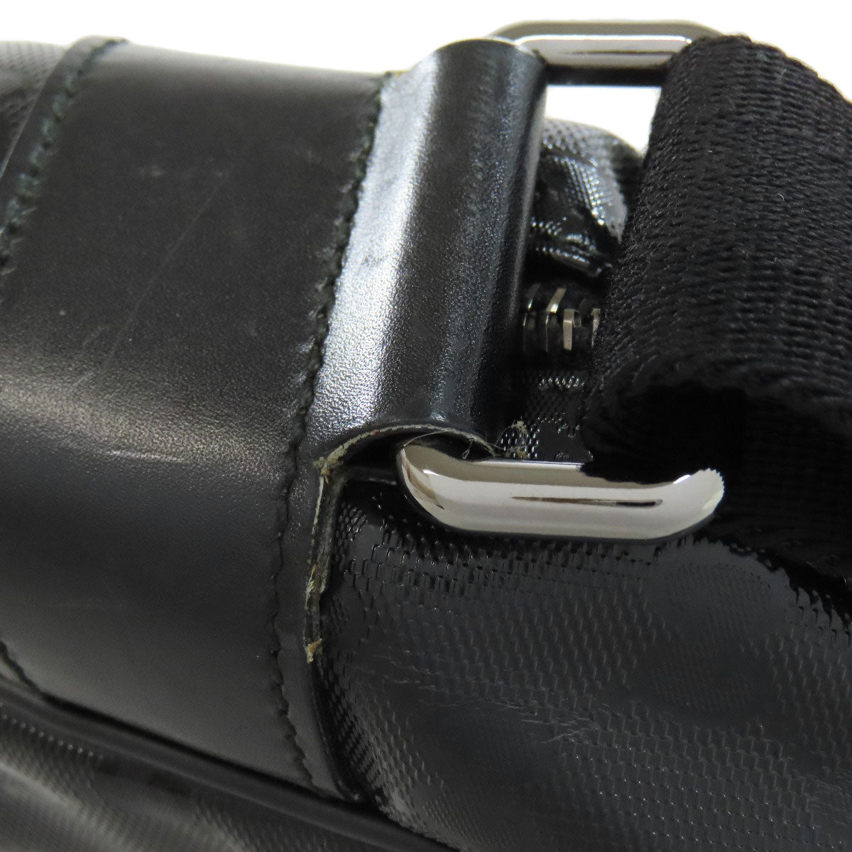 GUCCI Shoulder Bag 211107 PVC black GG implementation