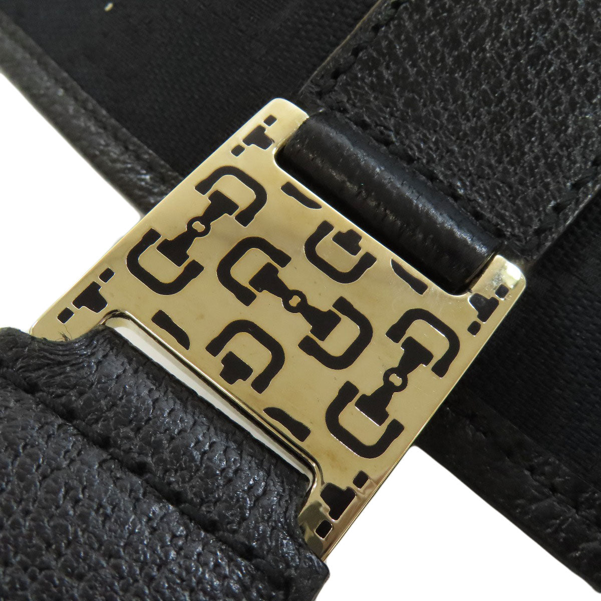GUCCI Tote Bag 145758 canvas black GG Women Used Authentic