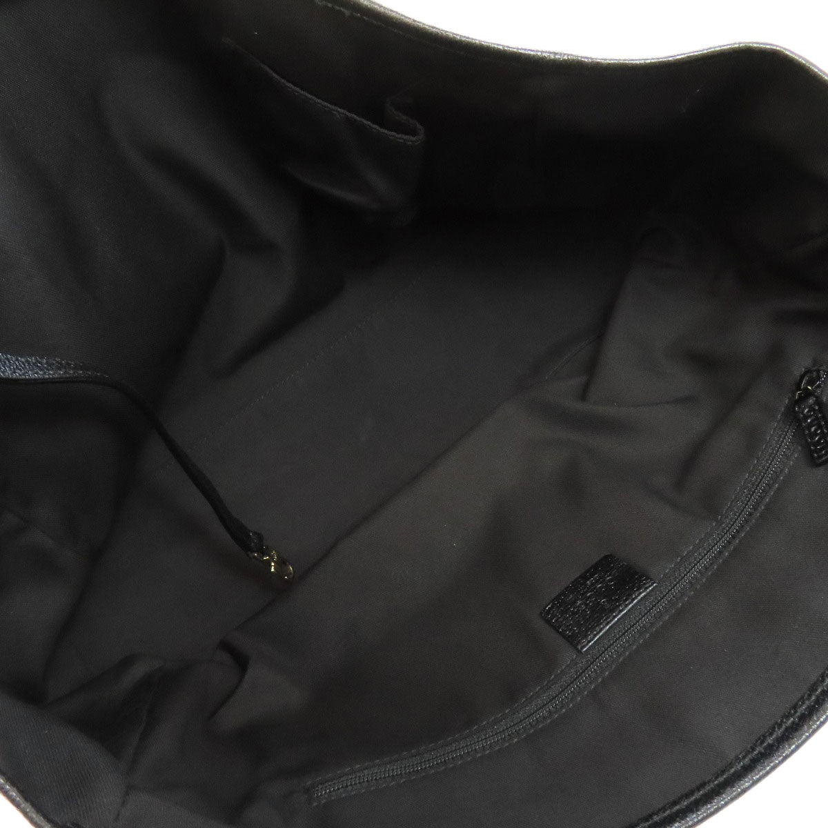GUCCI Tote Bag 145758 canvas black GG Women Used Authentic