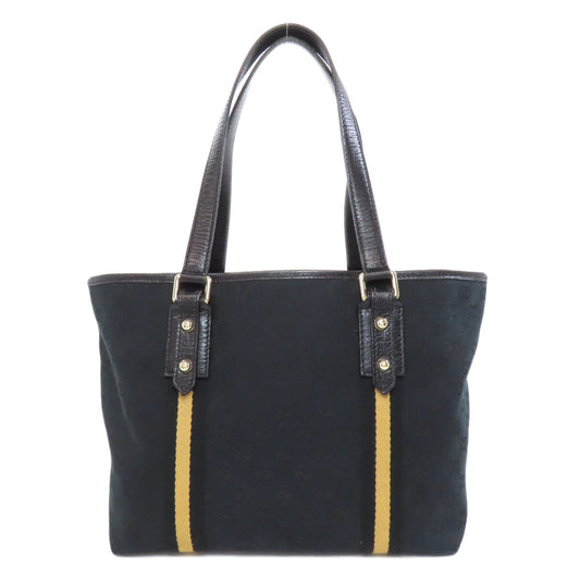 GUCCI Handbag 137396 canvas black GG Women Used Authentic