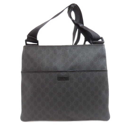 GUCCI Shoulder Bag 162904 PVC black GG Supreme