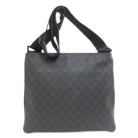 GUCCI Shoulder Bag 162904 PVC black GG Supreme