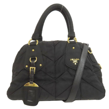 PRADA Handbag Nylon black 2WAY
