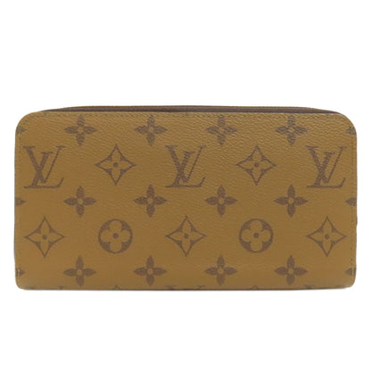 LOUIS VUITTON Long Wallet Purse M82444 Monogram reverse Brown Zippy wallet Women Used Authentic