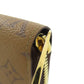 LOUIS VUITTON Long Wallet Purse M82444 Monogram reverse Brown Zippy wallet Women Used Authentic