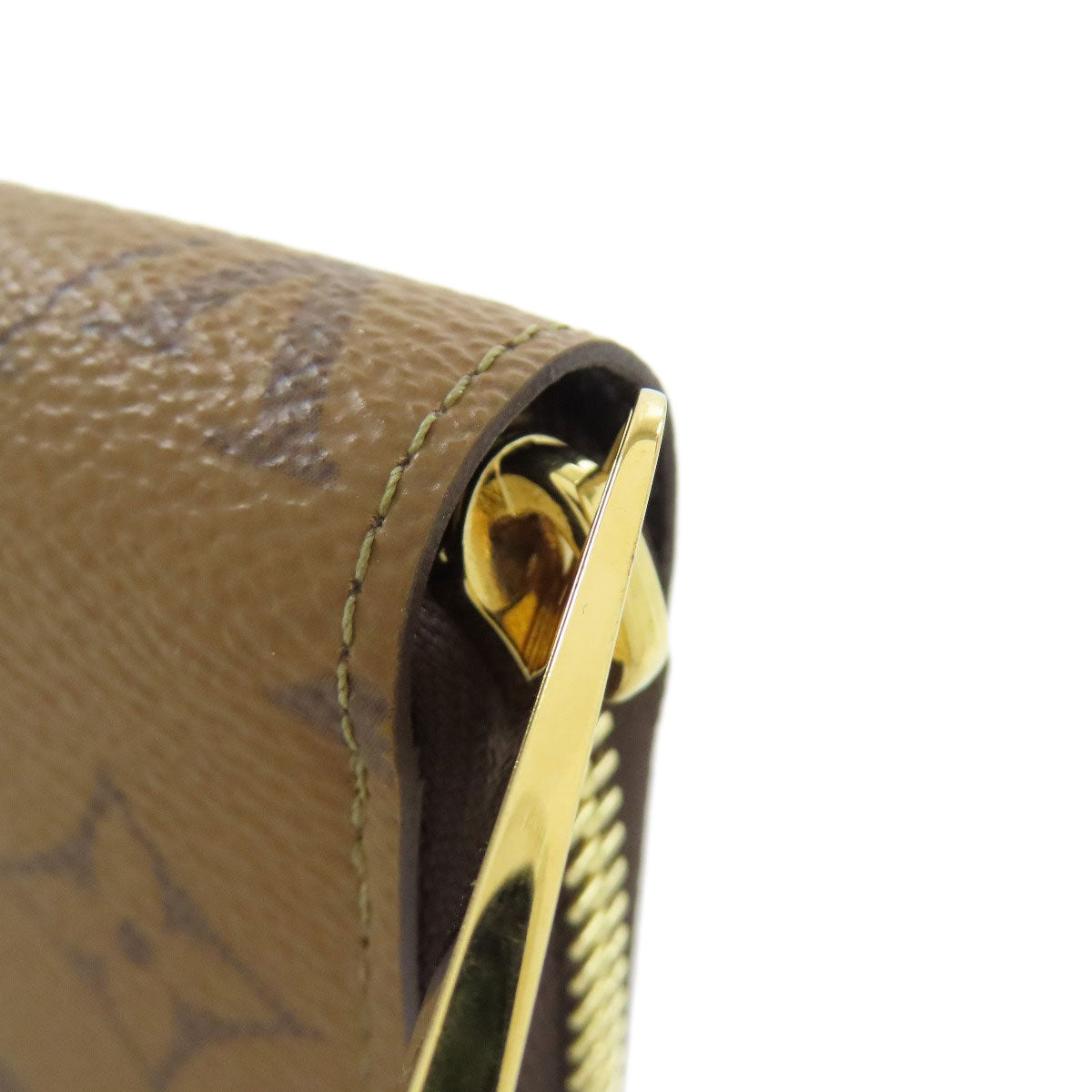 LOUIS VUITTON Long Wallet Purse M82444 Monogram reverse Brown Zippy wallet Women Used Authentic
