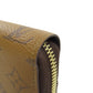 LOUIS VUITTON Long Wallet Purse M82444 Monogram reverse Brown Zippy wallet Women Used Authentic