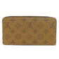 LOUIS VUITTON Long Wallet Purse M82444 Monogram reverse Brown Zippy wallet Women Used Authentic