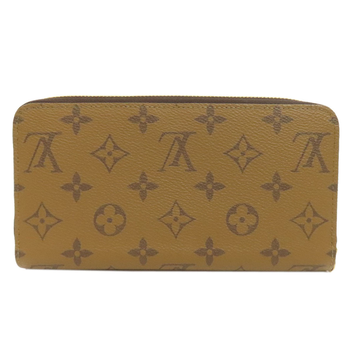 LOUIS VUITTON Long Wallet Purse M82444 Monogram reverse Brown Zippy wallet Women Used Authentic