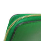 CELINE Long Wallet Purse leather green logo Women Used Authentic