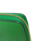 CELINE Long Wallet Purse leather green logo Women Used Authentic