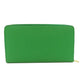 CELINE Long Wallet Purse leather green logo Women Used Authentic