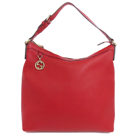 GUCCI Handbag 449711 leather Red Interlocking G outlet