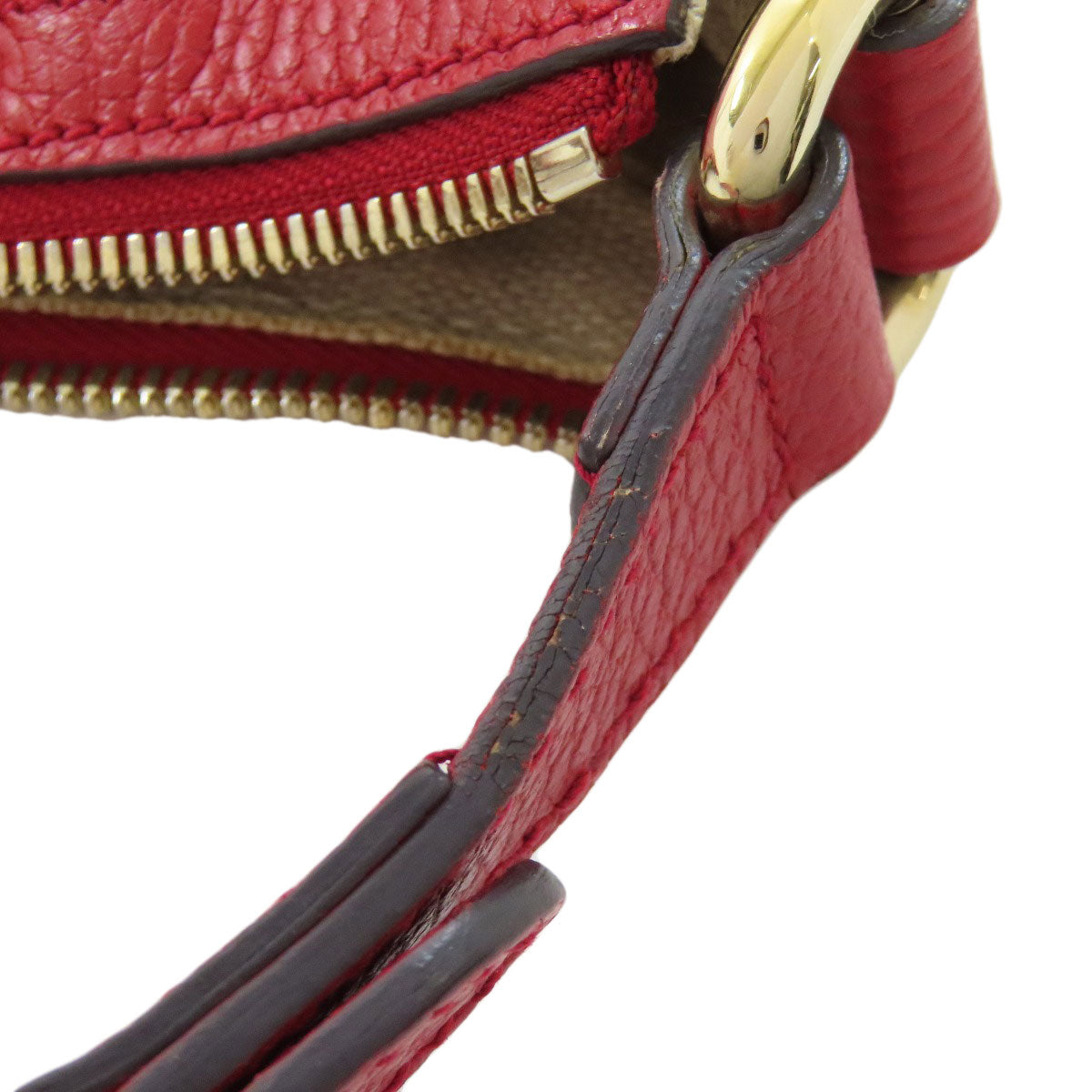 GUCCI Handbag 449711 leather Red Interlocking G outlet
