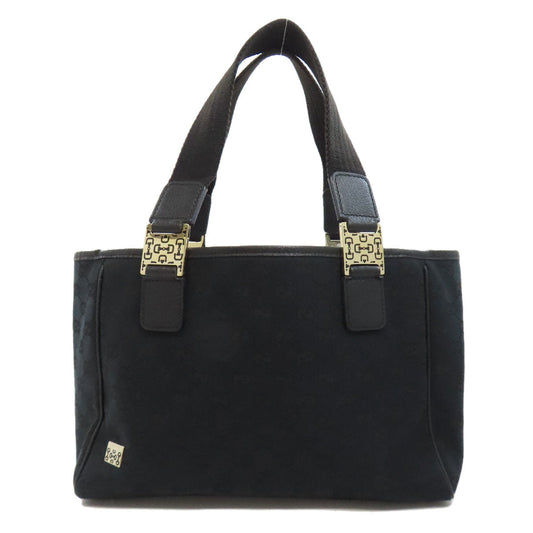 GUCCI Handbag 145810 canvas black GG pattern Women Used Authentic