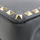 VALENTINO Shoulder Bag leather black Studs