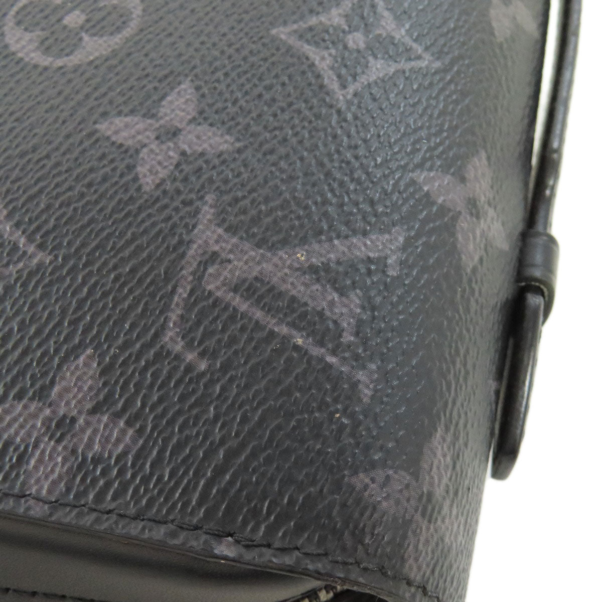 LOUIS VUITTON business bag M61698 Monogram Eclipse gray Zippy XL mens Used Authentic