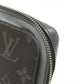 LOUIS VUITTON business bag M61698 Monogram Eclipse gray Zippy XL mens Used Authentic