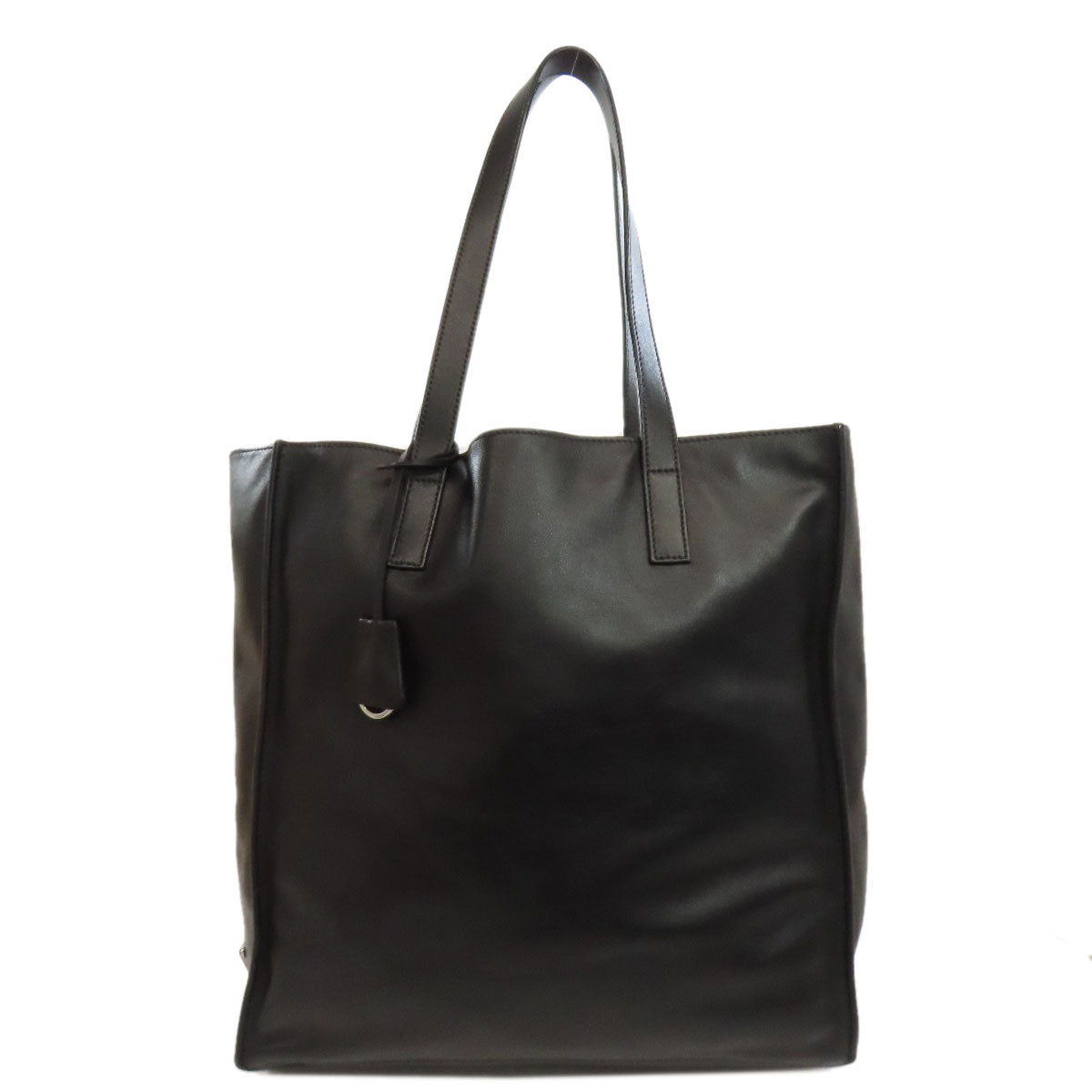 PRADA Tote Bag 1BG002 Calfskin black logo
