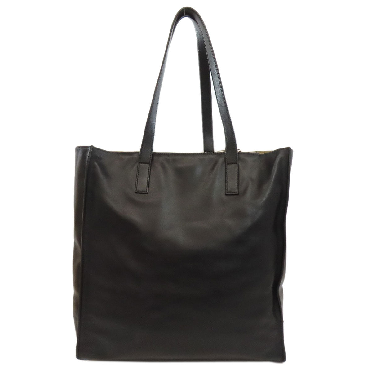 PRADA Tote Bag 1BG002 Calfskin black logo
