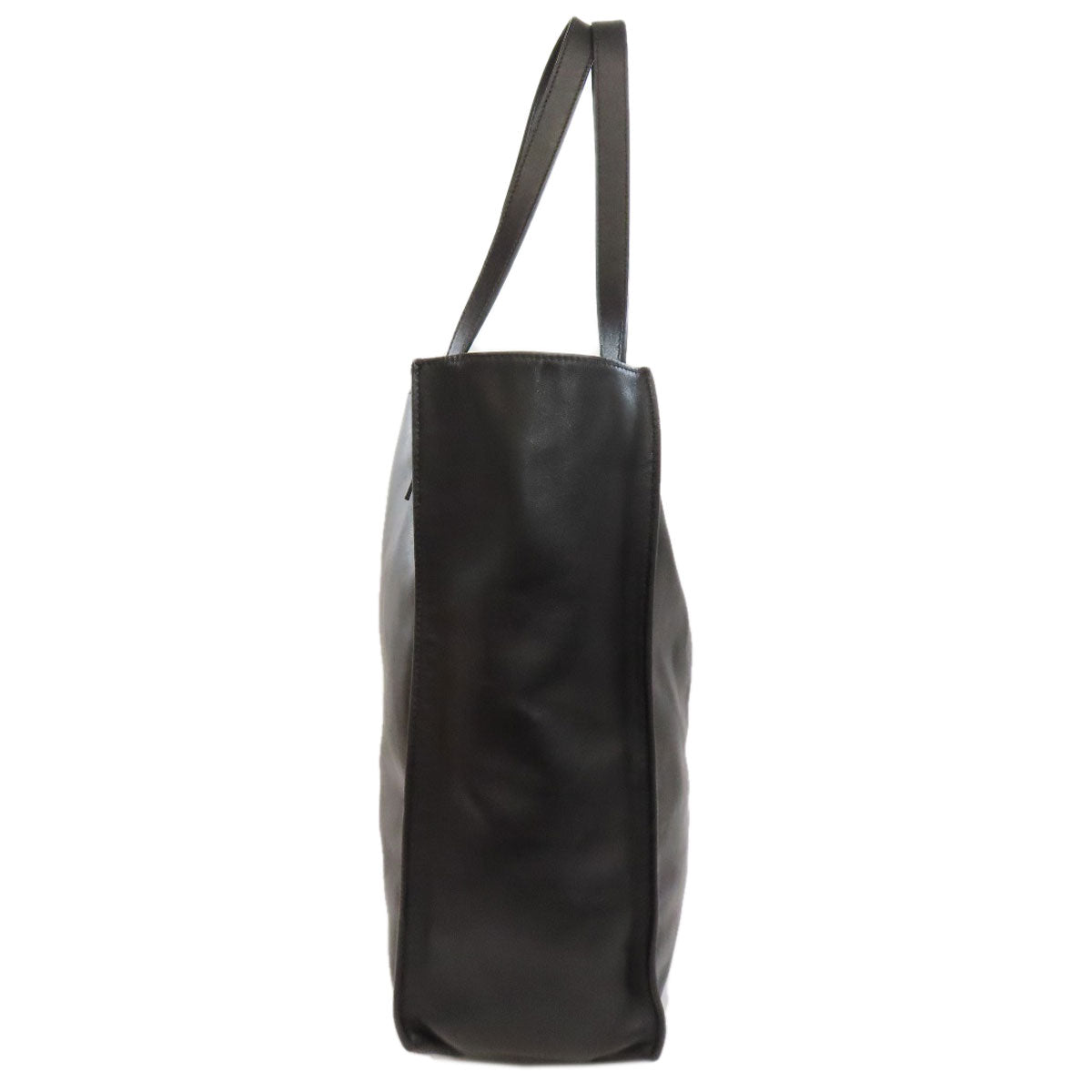 PRADA Tote Bag 1BG002 Calfskin black logo