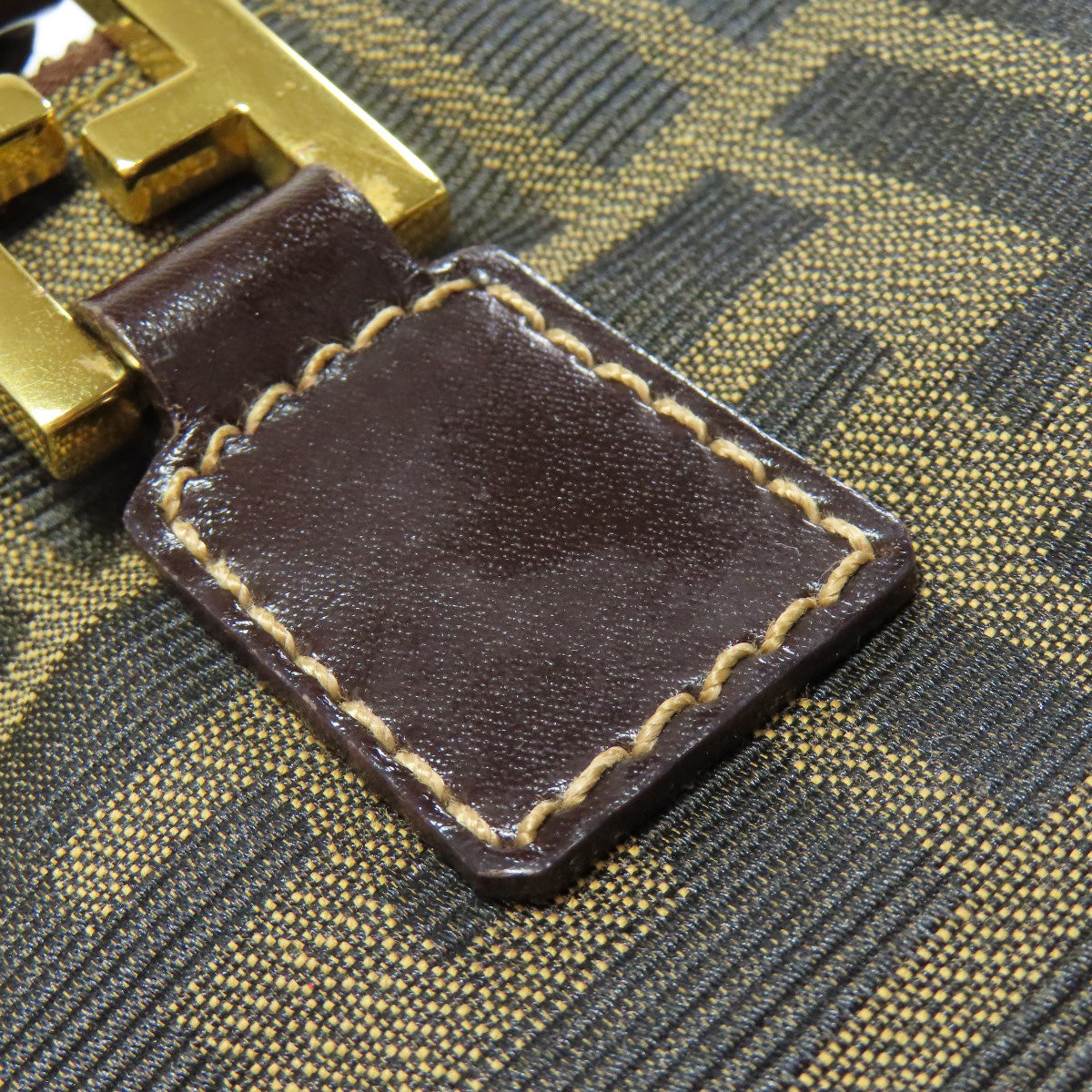 FENDI Handbag canvas Brown Zucca Pattern 2WAY Women Used Authentic