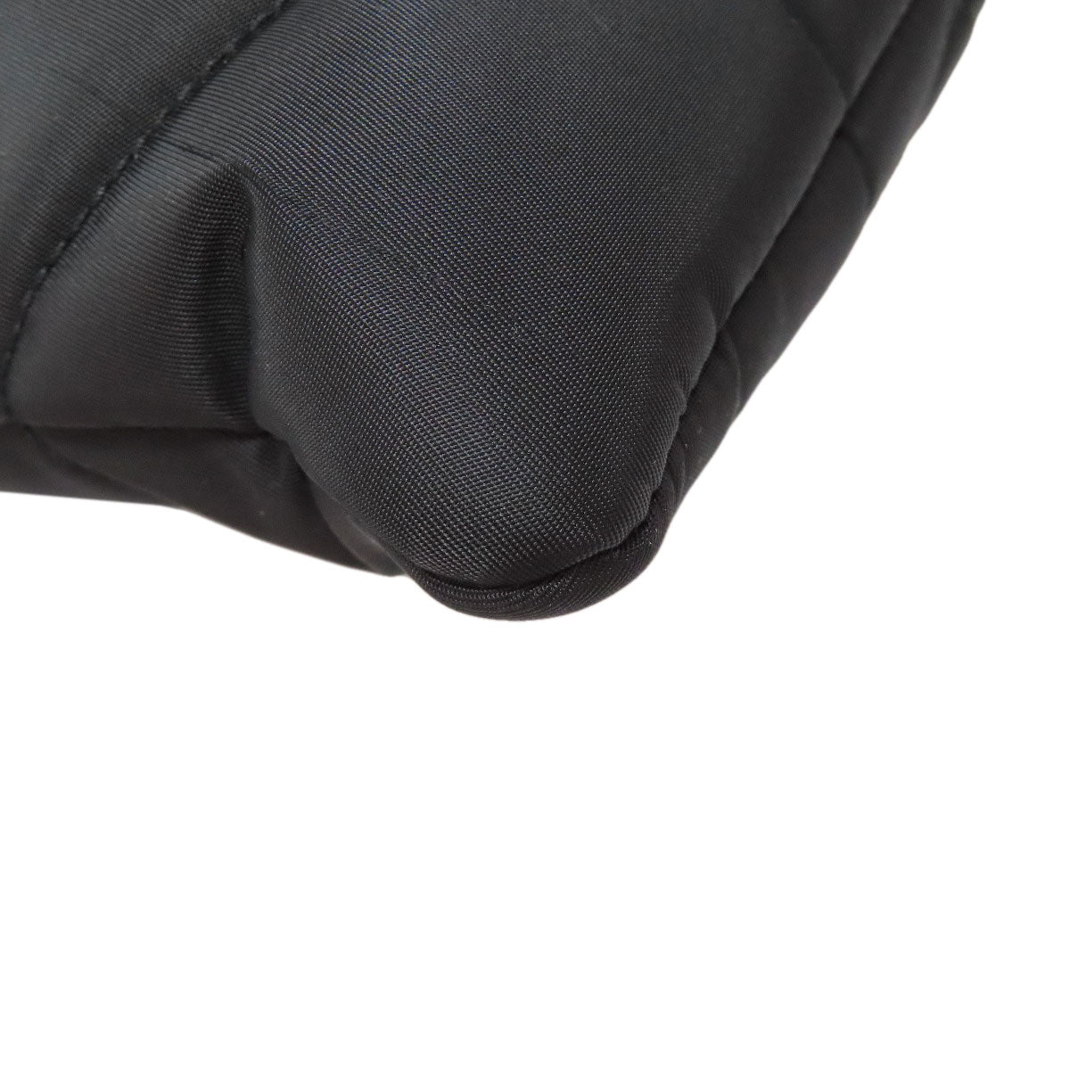 SAINT LAURENT Tote Bag Nylon black logo Women Used Authentic