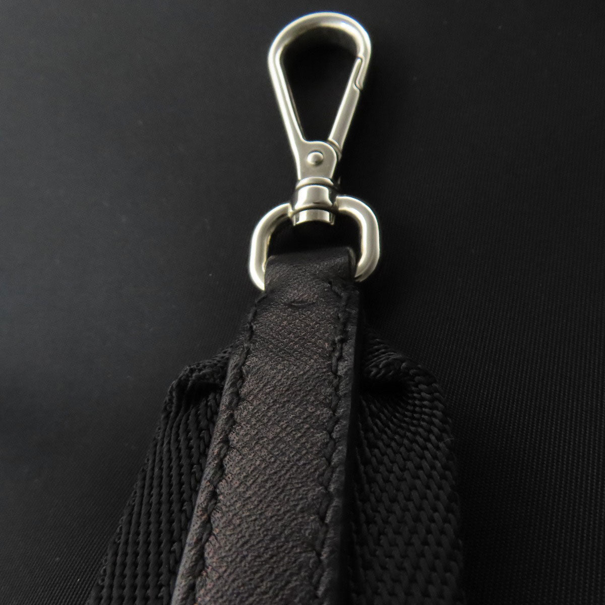 PRADA Tote Bag Nylon black logoMetal 2WAY
