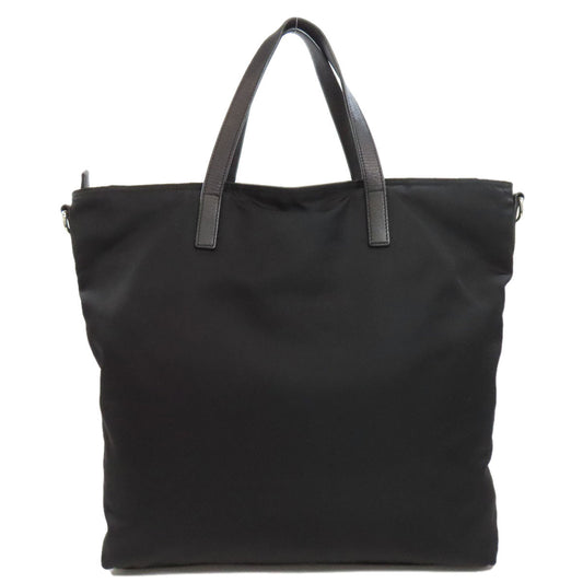 PRADA Tote Bag Nylon black logoMetal 2WAY