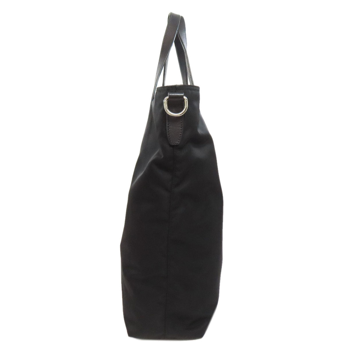 PRADA Tote Bag Nylon black logoMetal 2WAY