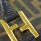 FENDI Handbag canvas Brown Zucca Pattern Women Used Authentic