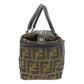 FENDI Handbag canvas Brown Zucca Pattern Women Used Authentic