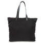 PRADA Tote Bag Nylon black logoMetal Women Used Authentic