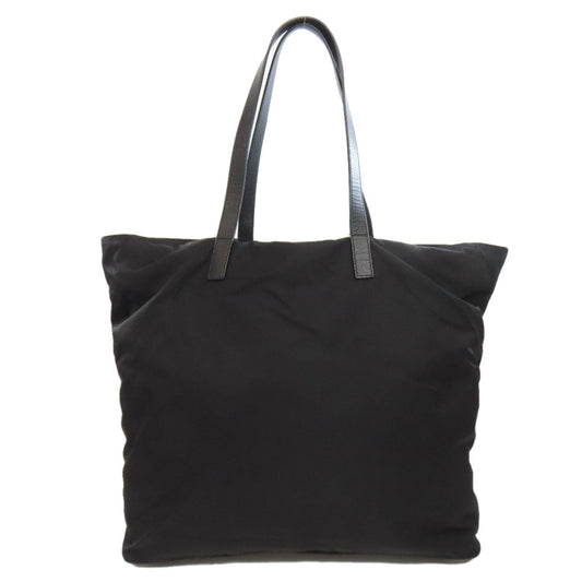 PRADA Tote Bag Nylon black logoMetal Women Used Authentic