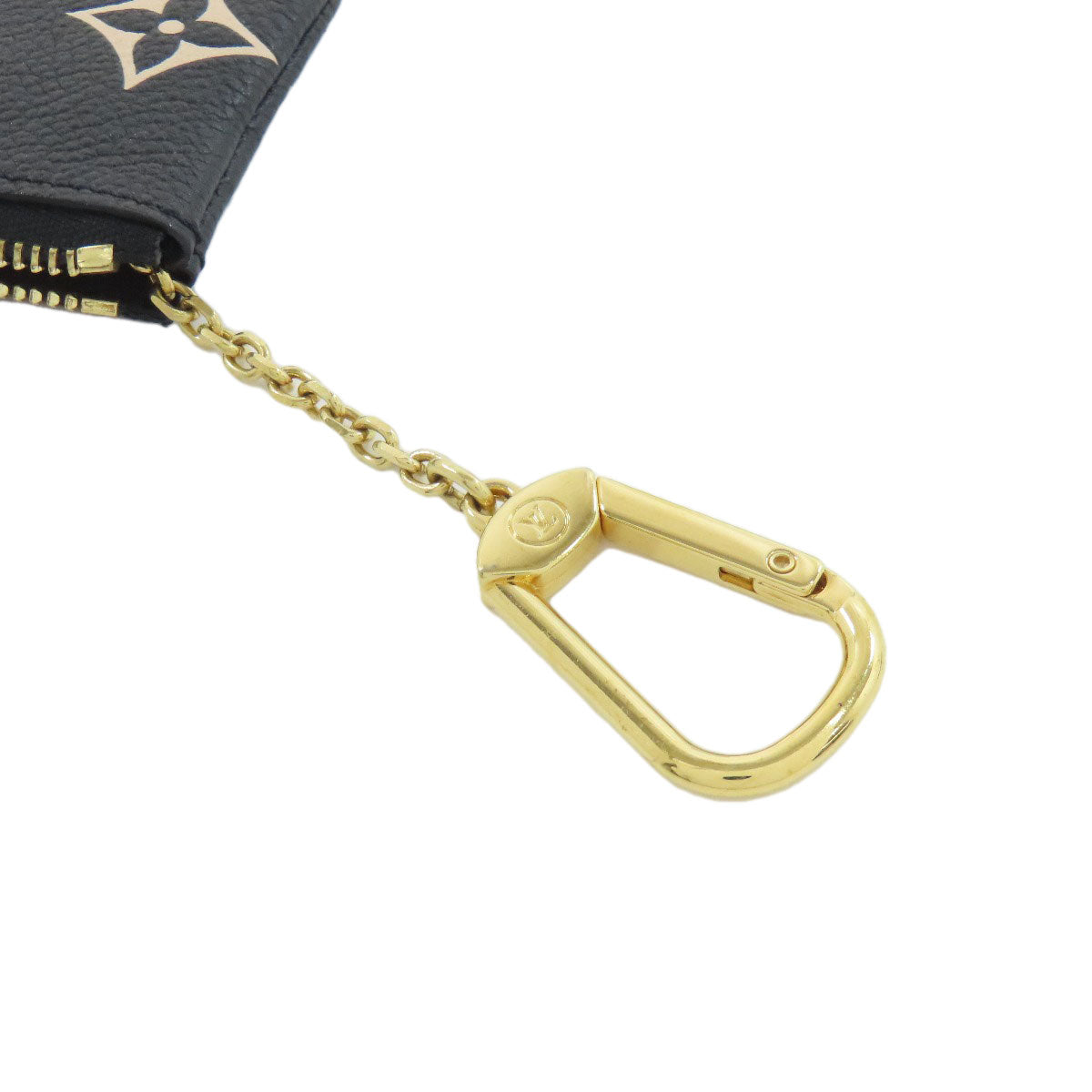 LOUIS VUITTON Coin case M80885 Empreinte, Bicolor Monogram black Card Key case Key holder Pochette Cle Women Used Authentic