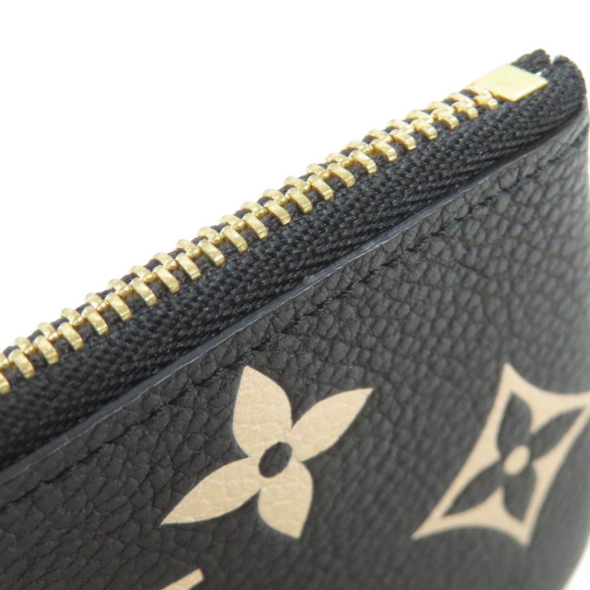 LOUIS VUITTON Coin case M80885 Empreinte, Bicolor Monogram black Card Key case Key holder Pochette Cle Women Used Authentic