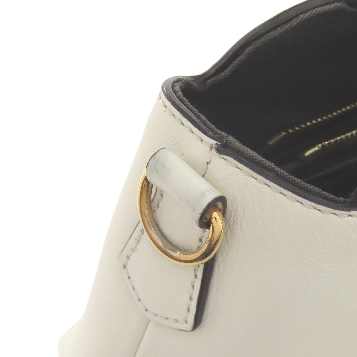 FENDI Handbag Calfskin white By the way 2WAY