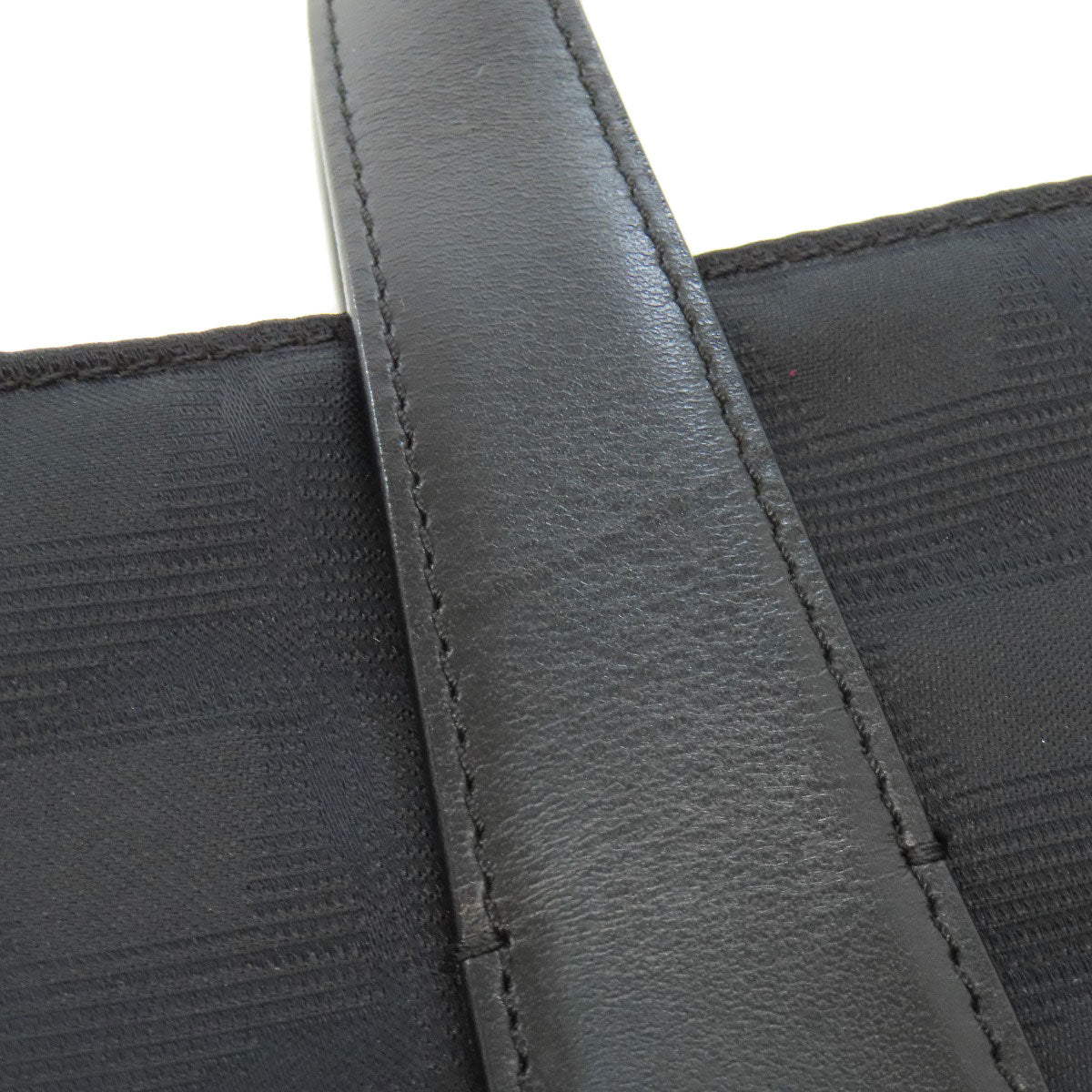 CHANEL Tote Bag Nylon jacquard black New travel line Women Used Authentic