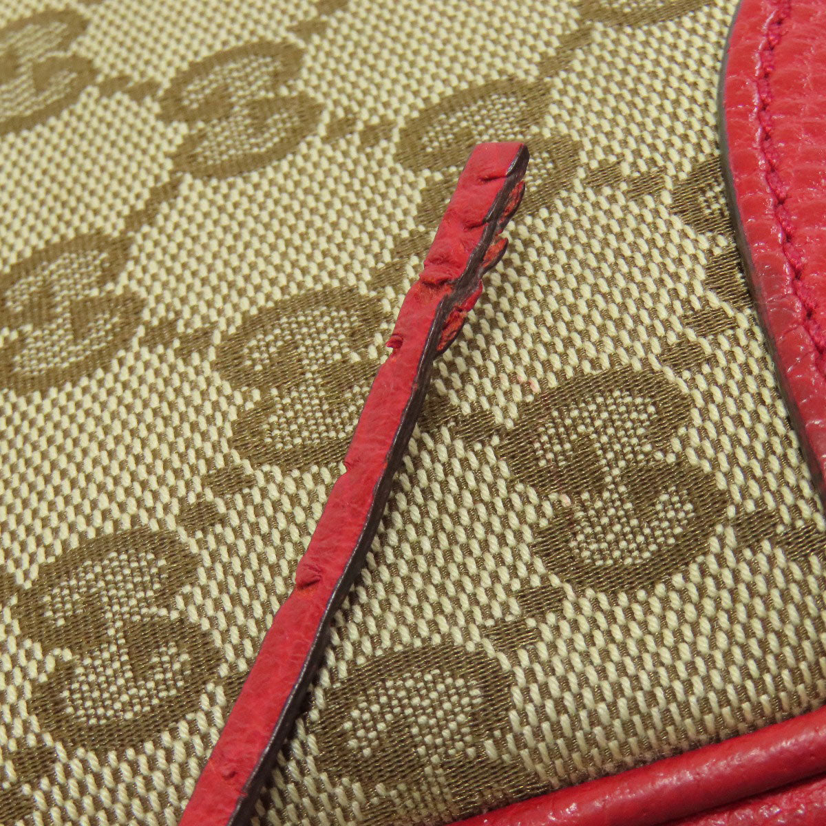 GUCCI Shoulder Bag 449413 canvas Red GG outlet 2WAY