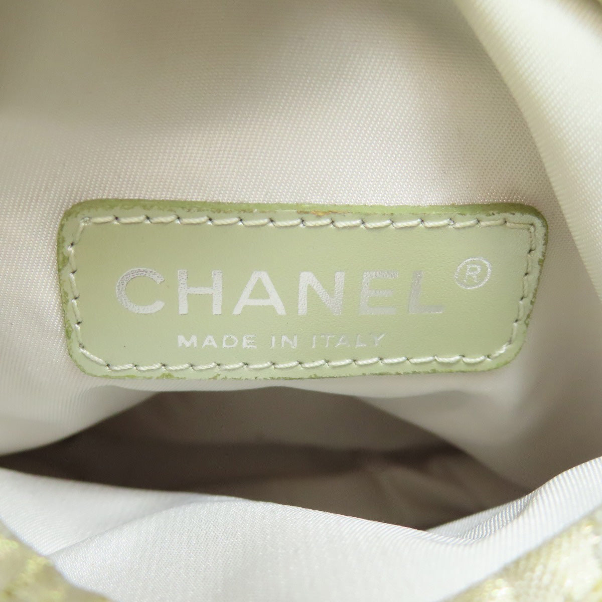 CHANEL Shoulder Bag Nylon beige New travel line Women Used Authentic